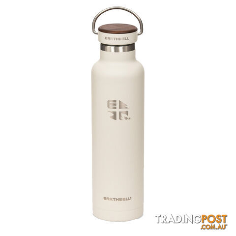 Earthwell Woodie Vacuum Bottle 22oz/650ml - Walnut Cap - Baja Sand -...