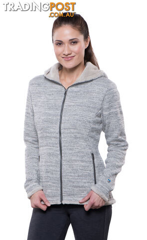 Kuhl Alska Hoody Womens Fleece Jacket - Ash - XS - KUH00005-Ash-XS