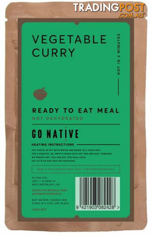 Go Native Vegetable Curry Ready to Eat Meal - 1 Serve - SM5