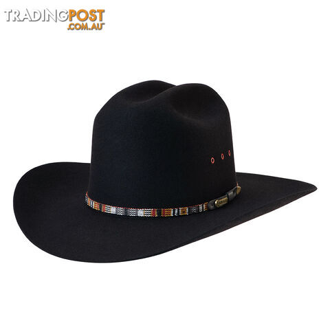Akubra Bronco Western Felt Hat - Black - 793