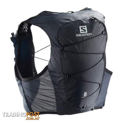 Salomon Active Skin 8 Set Lightweight Running Pack - Ebony - XS - C13037-XS