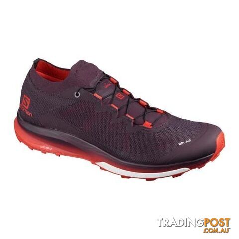 Salomon S/Lab Ultra 3 Unisex Trail Running Shoes - Maverick/Racing Red - 9.5US - 412661-090