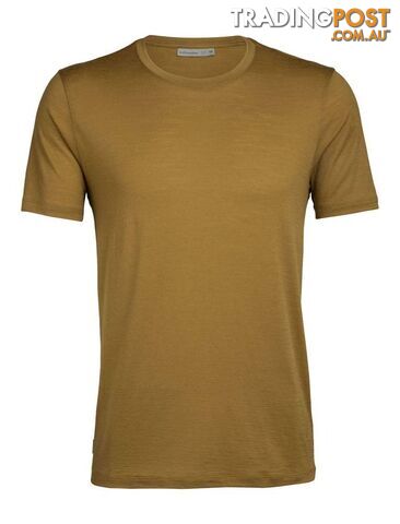 Icebreaker Merino Tech Lite SS Crewe Mens T-Shirt - CURRY - XL - 103860703XL