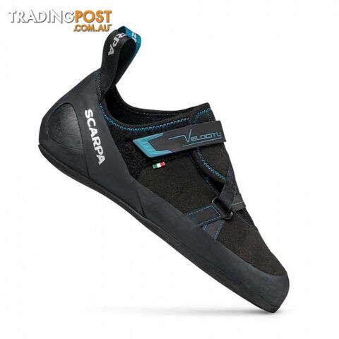Scarpa Velocity Mens Climbing Shoes - Black/Ottanio - 8 -...