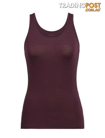 Icebreaker Merino Siren Womens Tank Top - Redwood - XS - 103213632XS