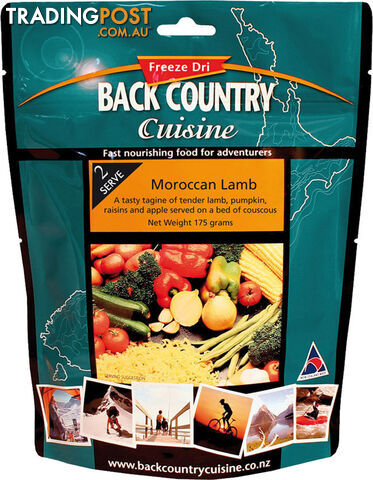 Back Country Cuisine Freeze Dried Meal - Moroccan Lamb - Regular - BC523
