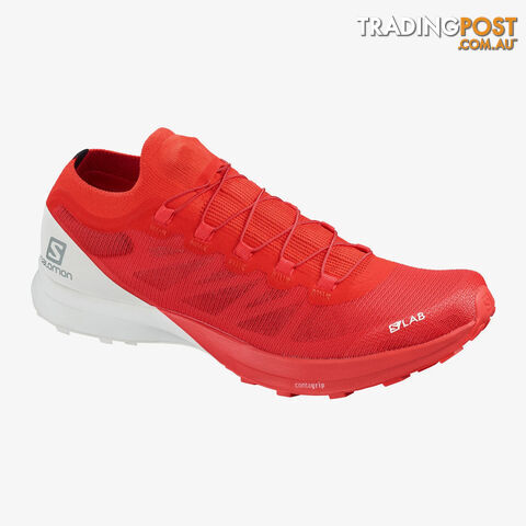 Salomon SLab Sense 8 Trail Running Shoes - Racing Red/White/White - 110US -...