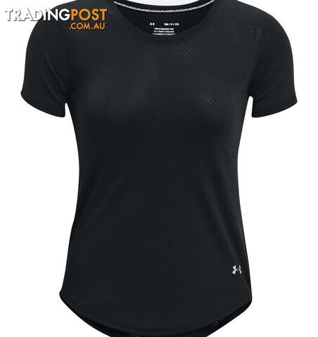 Under Armour Streaker SS Womens Running T-Shirt - Black/Black/Reflective - SM -...