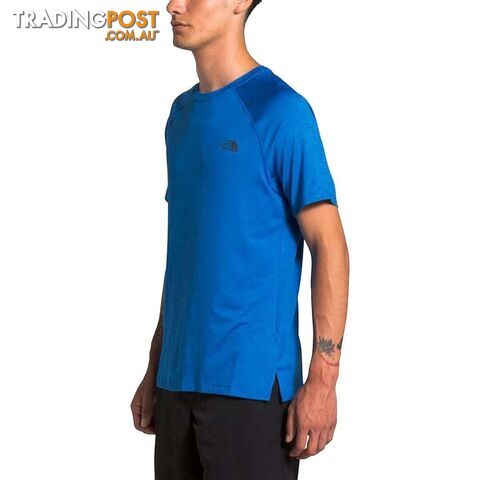 The North Face Hyperlayer FD SS Mens Performance T-Shirt - Bomber Blue Heather -...