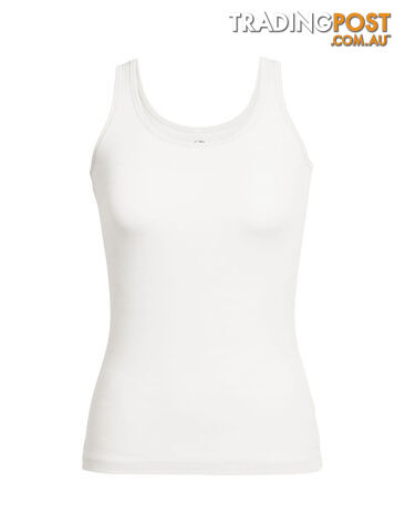 Icebreaker Siren Womens Merino Tank Top - Snow - XS - 103213101XS