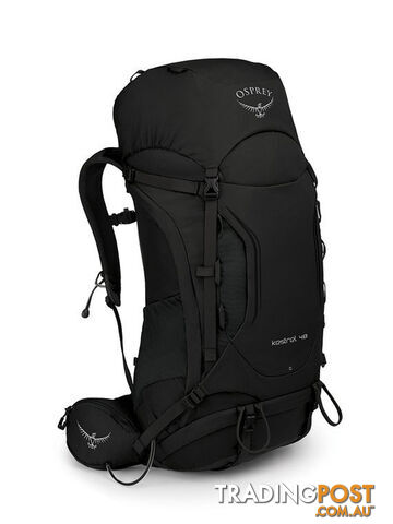 Osprey Kestrel 48L Mens Backpack - Black - M/L - OSP0762-Black-ML