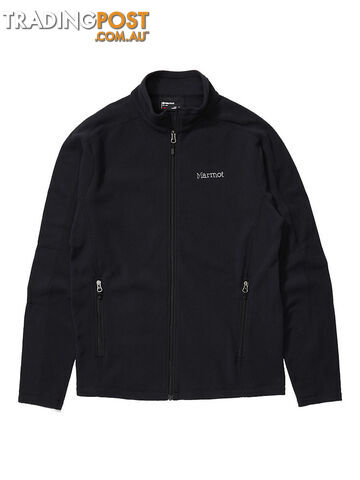 Marmot Rocklin Full Zip Mens Fleece Jacket - Black - XL - 10130001XL