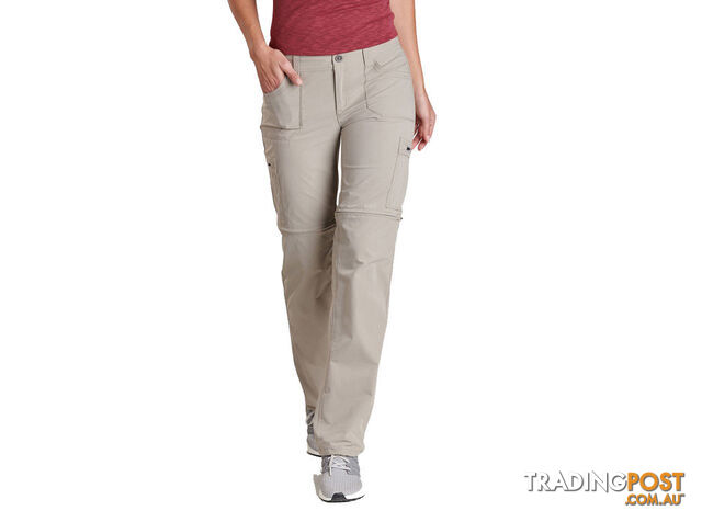 Kuhl Horizn Convertible Womens Hiking Pants - 32L - Khaki - AU10/US8 -...