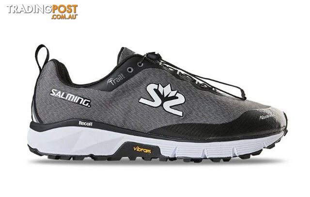 Salming Trail Hydro Mens Trail Running Shoes - Grey/Black - US9.5 - 1289085-1001-4313