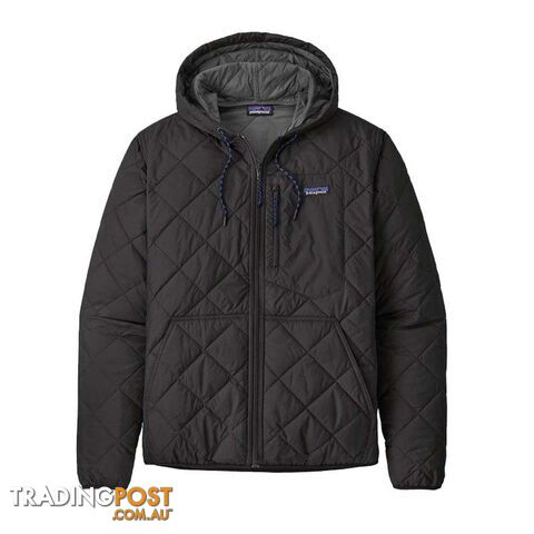 Patagonia Diamond Quilted Bomber Mens Insulated Hoody - Black - XL -...
