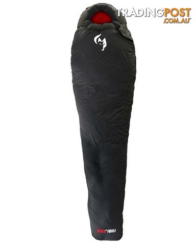 Black Wolf Pro Series -5 Mens Sleeping Bag - Jet Black - W0159-JetBlack