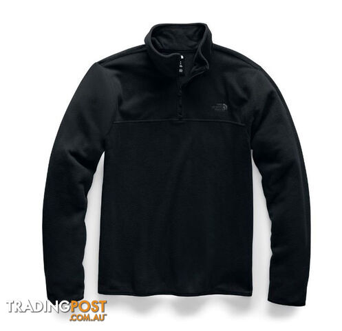The North Face TKA Glacier 1/4 Zip Mens Fleece Jacket - TNF Black - 2XL -...