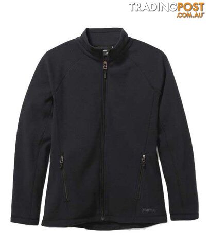 Marmot Rocklin Full Zip Womens Fleece Jacket - Black - S - 10170001S