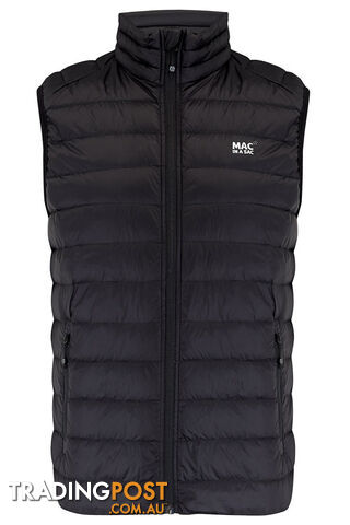 Mac In A Sac Alpine Mens Down Vest - Black - L - MAC-VEST-BLACK-L