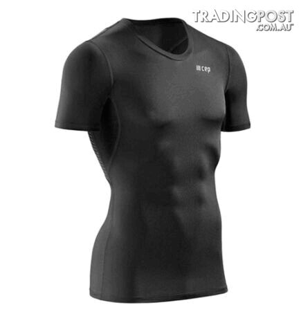 CEP Wingtech Short Sleeve Mens Running T-Shirt - Black - L - W06D554