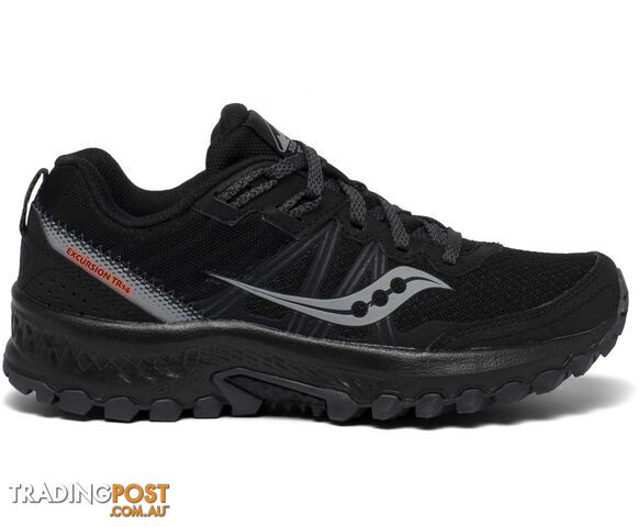 Saucony Excursion TR14 Womens Trail Running Shoes - Black/Charcoal - 10 -...