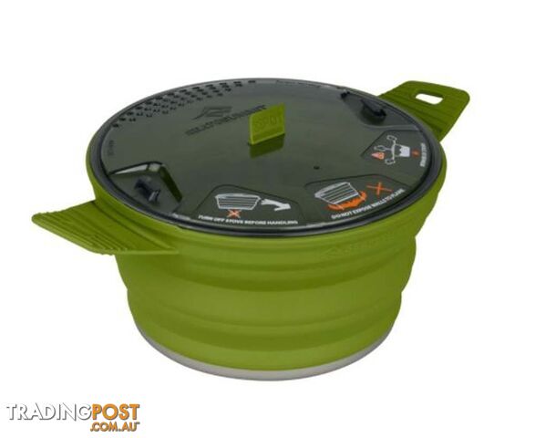 Sea To Summit X-Pot Collapsible Pot/Bowl - 2.8 Litre - Olive - AXPOT2.8OL