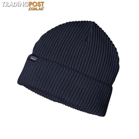 Patagonia Fishermans Rolled Unisex Beanie - Navy Blue - ALL - 29105-NVYB-ALL