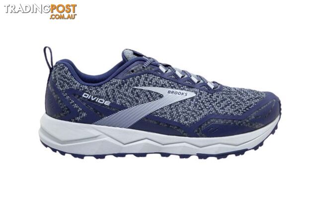 Brooks Divide Mens Trail Running Shoes - Deep Cobalt/Grey/Blue - 9 -...