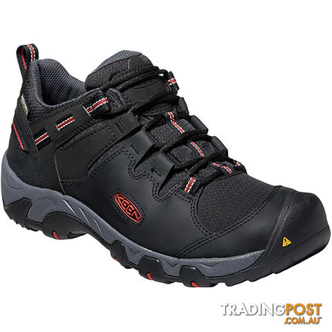 Keen Steens Mens Waterproof Hiking Shoes - Black Bossa Nova - US 9H -...