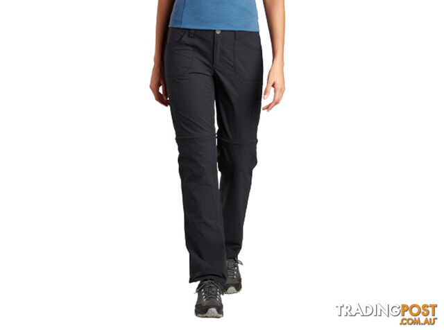 Kuhl Horizn Convertible Womens Hiking Pants - 32L - Raven - AU10/US8 -...
