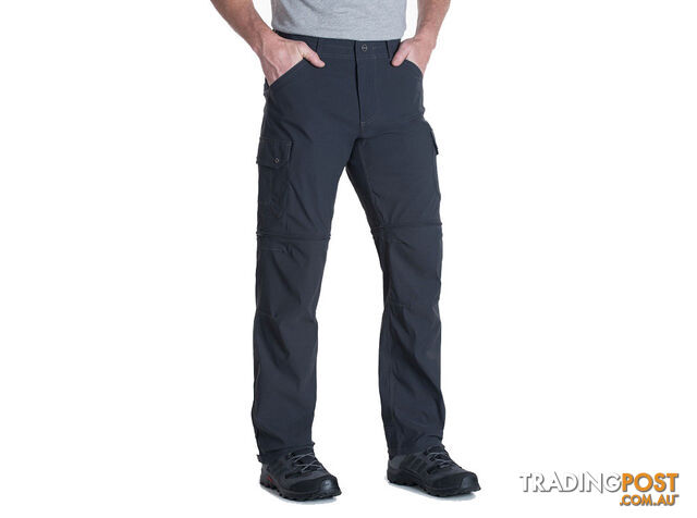 KUHL Renegade Cargo Convertible Mens Pant - 32L - Koal - 32 - KUH00093-Koal-32