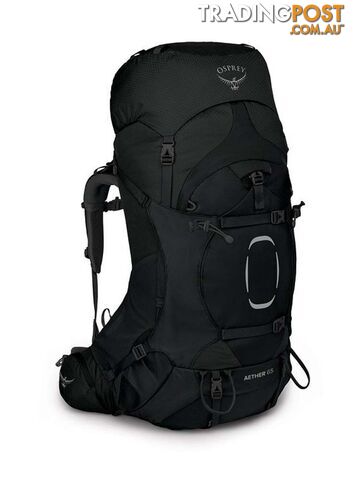 Osprey Aether 65 Mens Hiking Backpack - Black - L/XL - OSP0883-Black-L-XL