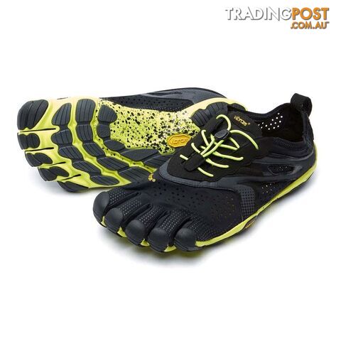 Vibram Fivefingers V-Run Mens Minimalist Running Shoes - Black/Yellow -...