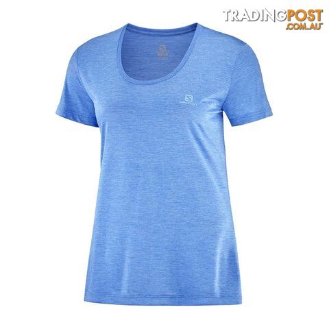 Salomon Agile SS Womens Running T-Shirt - Marina - XS - LC1546200-XS