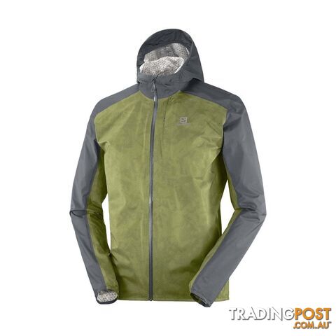 Salomon Bonatti Mens Waterproof Jacket - OLIVE NIGHT/AO - L - LC1488900-L