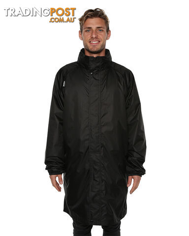 XTM Stash II 3/4 Stash Unisex Rain Waterpfoof Jacket - Black - M - RU013-BLK-M