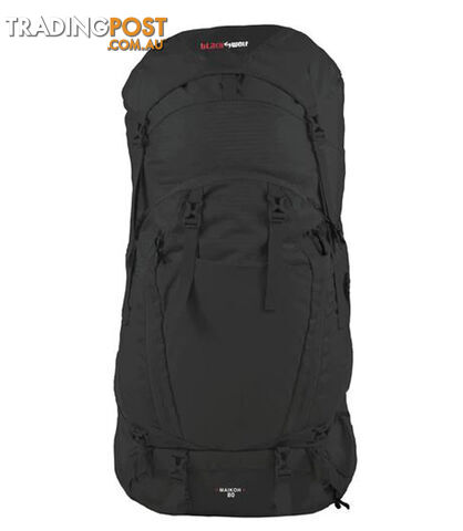 Black Wolf Maikoh 80 Trekking Backpack - Jet Black - W0023
