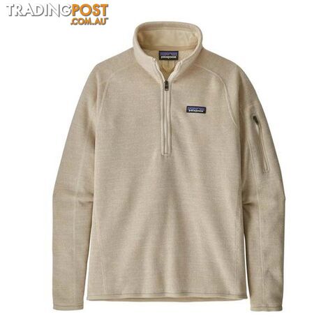 Patagonia Better Sweater 1/4 Zip Womens Fleece Jacket - Oyster White - L -...