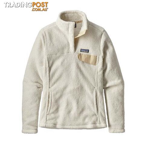 Patagonia Re-Tool Snap-T Fleece Pullover Womens Fleece Jacket - Raw Linen - White X-Dye - XL - 25443-RWX-XL