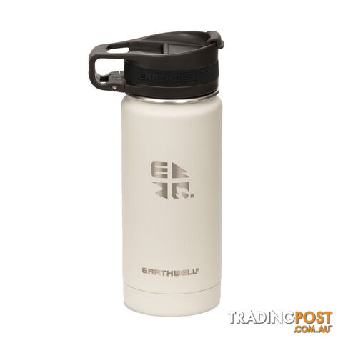 Earthwell Roaster Vacuum Bottle 16oz/470ml - Loop Cap - Baja Sand - VJ16-R10L20