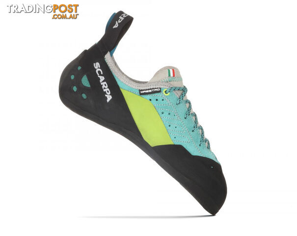 Scarpa Maestro Eco Womens Climbing Shoes - Green-Blue - US5 / EU36 -...