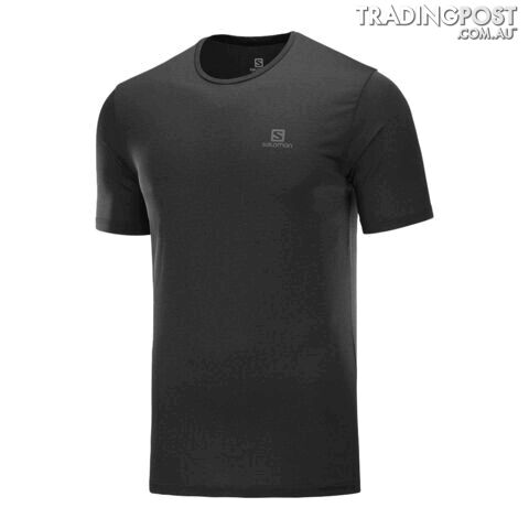 Salomon Agile Training Mens Running Tee - Black - S - C12821-S