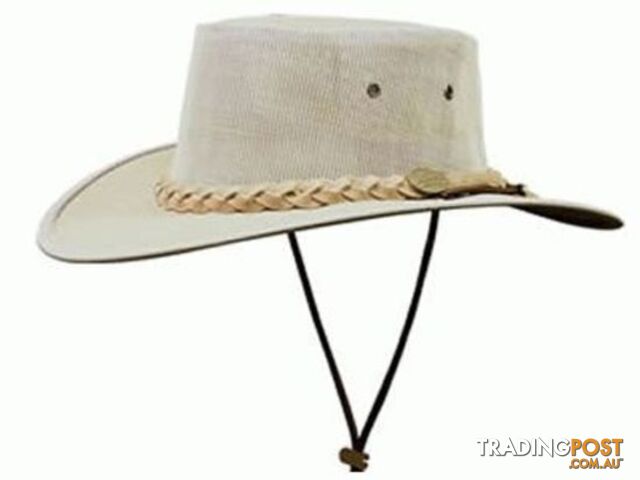 BARMAH DROVER CANVAS HAT KHAKI [Hat Size:Large] - 1057KH5L