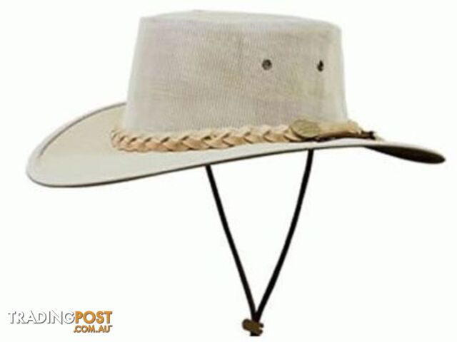BARMAH DROVER CANVAS HAT KHAKI [Hat Size:Large] - 1057KH5L