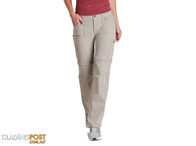 Kuhl Horizn Convertible Womens Hiking Pants - 32L - Khaki - AU8/US4 -...