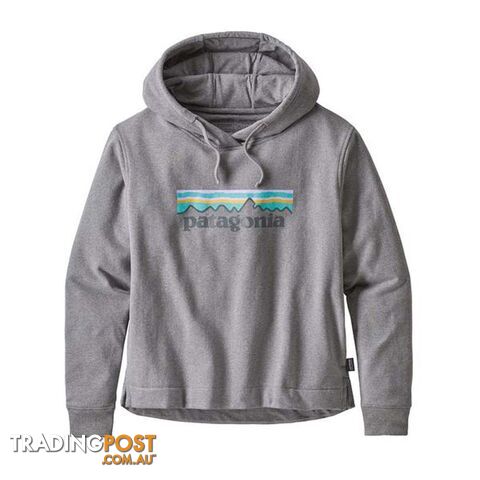 Patagonia Pastel P-6 Logo Uprisal Womens Fleece Hoody - Gravel Heather - XL -...