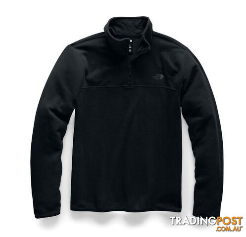 The North Face TKA Glacier 1/4 Zip Mens Fleece Jacket - TNF Black - M -...
