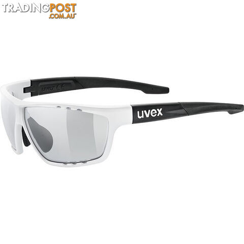 Uvex Sportstyle 706 V Sports Sunglasses - White Matte/Black - S5320058201