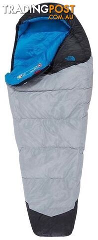 The North Face Blue Kazoo Down Sleeping Bag - High Rise Grey/Hyper Blue - NF0A3G64TQU-R-RH