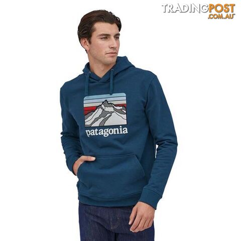 Patagonia Line Logo Ridge Uprisal Mens Fleece Hoody - Crater Blue - L - 39584-CTRB-L - photo 2 of 2